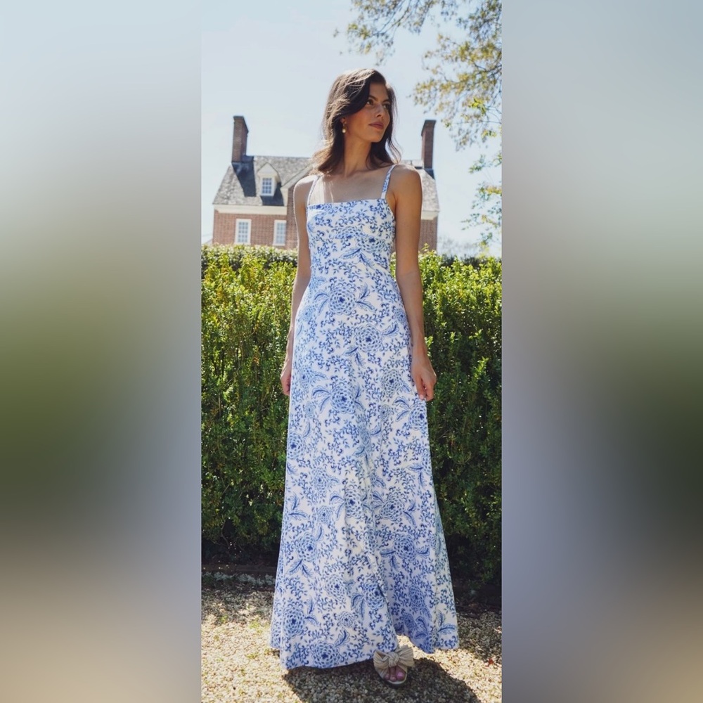 Smith & Quinn Brigette - Zinnia Love dress in blue floral